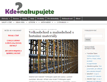 Tablet Screenshot of kde-nakupujete.cz
